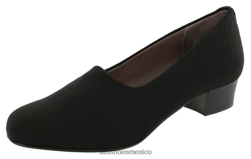 mx SAS mujer inspirado lucia slip on heel serpiente negra LVV46351