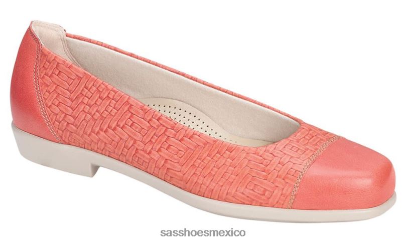 mx SAS mujer inspirado mocasín sin cordones maui melón LVV46390