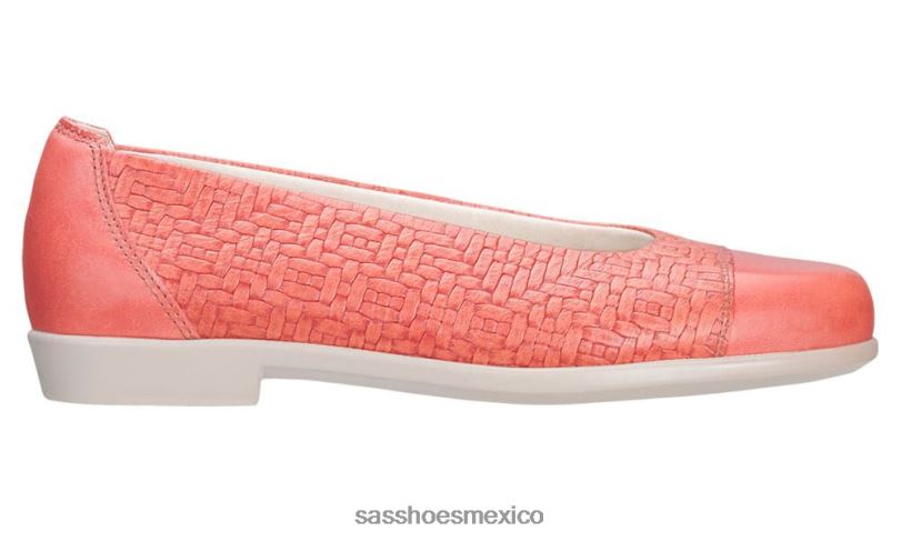 mx SAS mujer inspirado mocasín sin cordones maui melón LVV46390