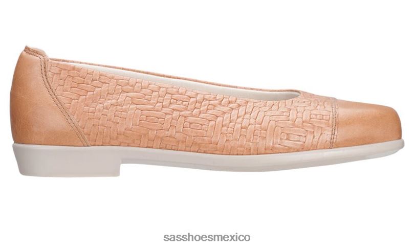 mx SAS mujer inspirado mocasín sin cordones maui trigo LVV46388