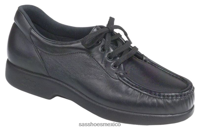 mx SAS mujer inspirado mocasines con cordones Take Time negro LVV46270