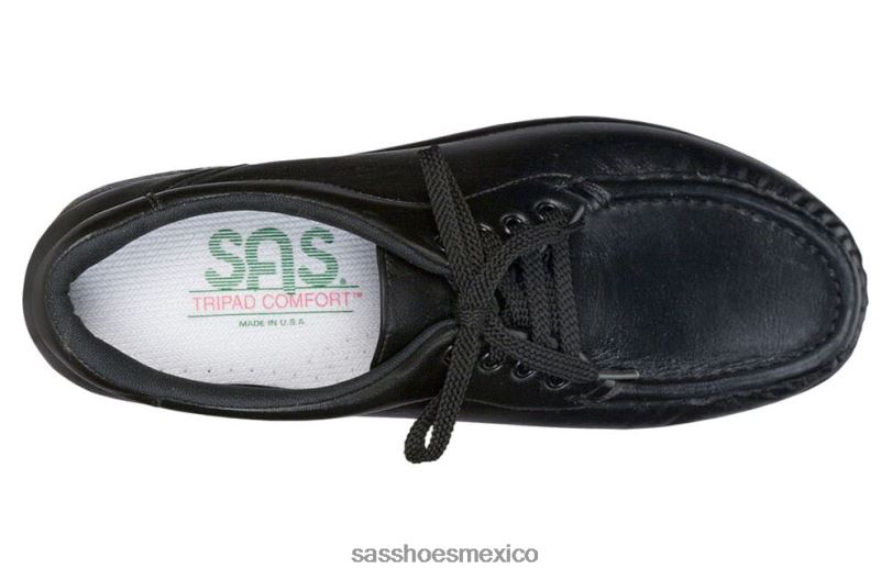 mx SAS mujer inspirado mocasines con cordones Take Time negro LVV46270