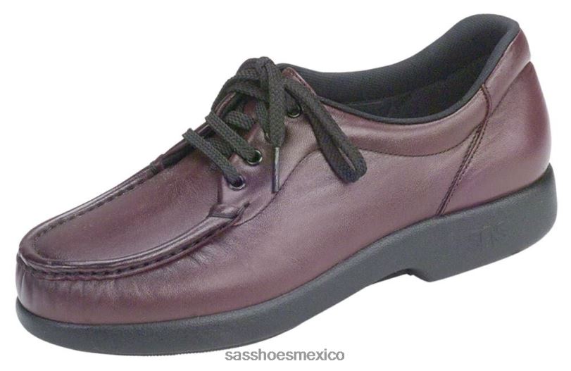 mx SAS mujer inspirado mocasines con cordones Take Time vino antiguo LVV46271