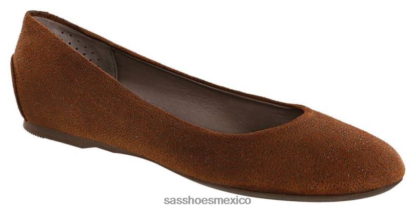 mx SAS mujer inspirado mocasines sin cordones con encaje marron oscuro LVV46382