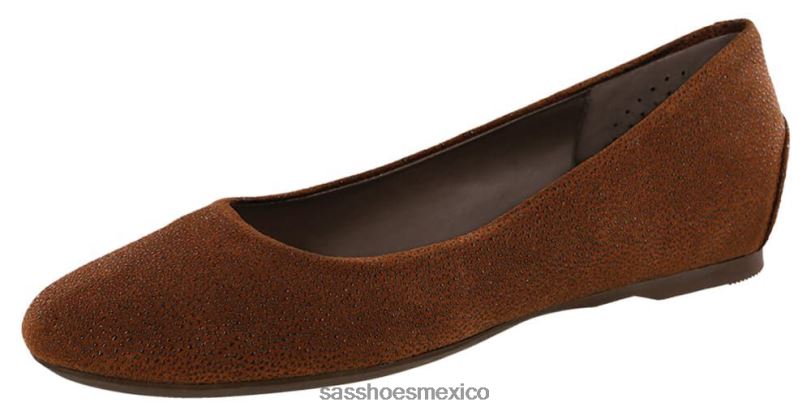 mx SAS mujer inspirado mocasines sin cordones con encaje marron oscuro LVV46382