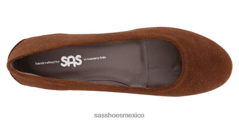 mx SAS mujer inspirado mocasines sin cordones con encaje marron oscuro LVV46382