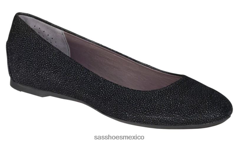 mx SAS mujer inspirado mocasines sin cordones con encaje negro LVV46380