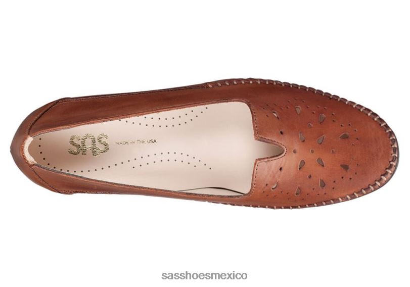 mx SAS mujer inspirado resbalón sonyo en el talón marrón alfa LVV46353