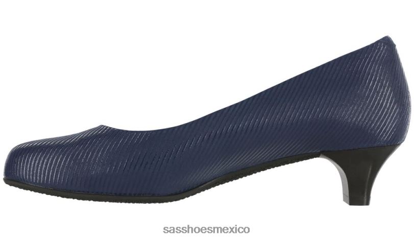mx SAS mujer inspirado tacón gatito elaine raya azul marino LVV46370