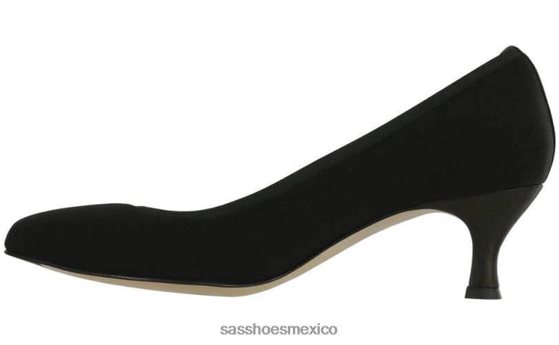 mx SAS mujer inspirado tacón gatito gia negro LVV46344