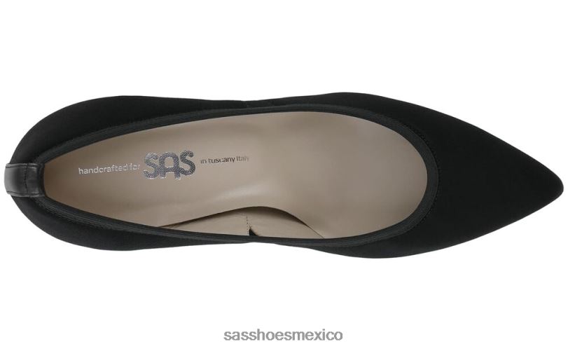 mx SAS mujer inspirado tacón gatito gia negro LVV46344