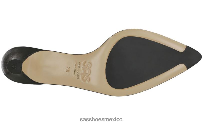 mx SAS mujer inspirado tacón gatito gia negro LVV46344
