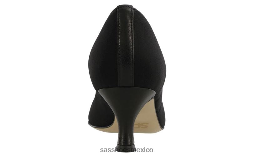 mx SAS mujer inspirado tacón gatito gia negro LVV46344