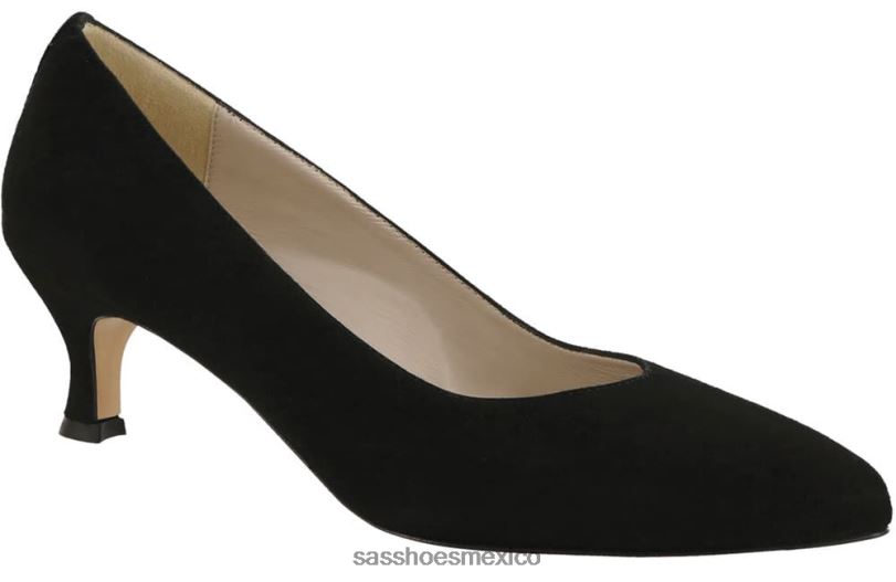 mx SAS mujer inspirado tacón gatito moxie ante negro LVV46342