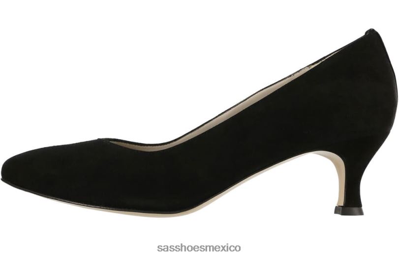 mx SAS mujer inspirado tacón gatito moxie ante negro LVV46342