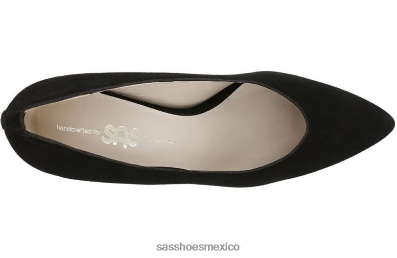 mx SAS mujer inspirado tacón gatito moxie ante negro LVV46342