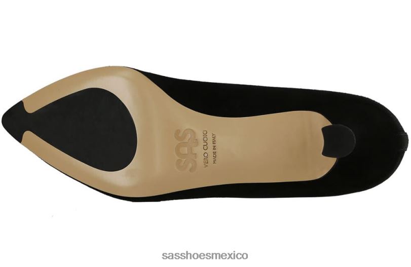 mx SAS mujer inspirado tacón gatito moxie ante negro LVV46342