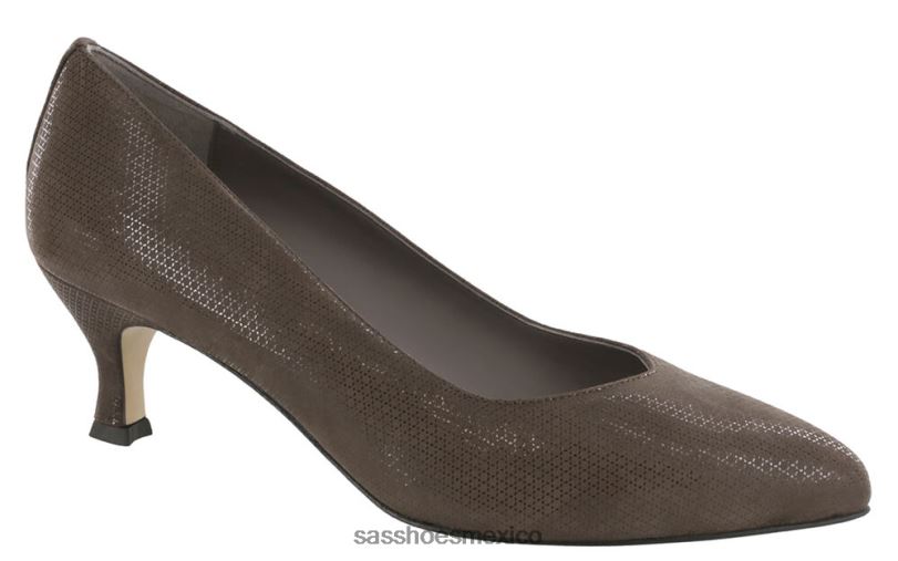mx SAS mujer inspirado tacón gatito moxie césped marrón LVV46364