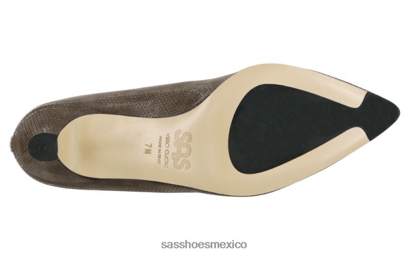 mx SAS mujer inspirado tacón gatito moxie césped marrón LVV46364