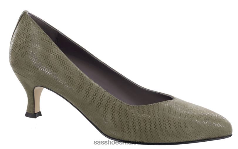 mx SAS mujer inspirado tacón gatito moxie tundra verde LVV46363