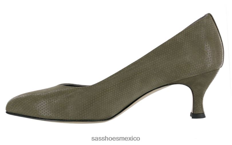 mx SAS mujer inspirado tacón gatito moxie tundra verde LVV46363