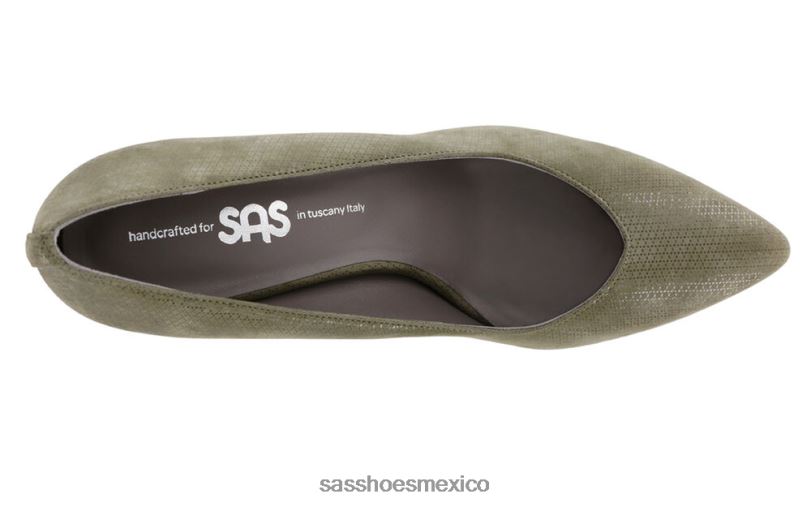 mx SAS mujer inspirado tacón gatito moxie tundra verde LVV46363