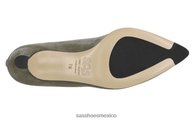 mx SAS mujer inspirado tacón gatito moxie tundra verde LVV46363