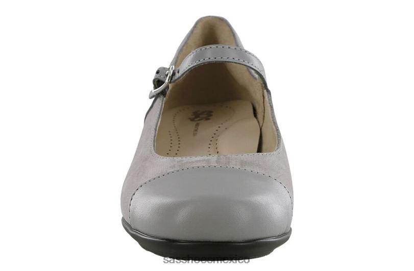 mx SAS mujer inspirado tacón isabel mary jane grigio/serpiente LVV46334