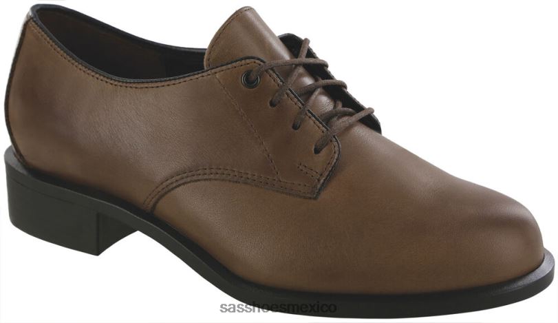mx SAS mujer inspirado zapato de vestir oxford anexo madera oscura LVV46424