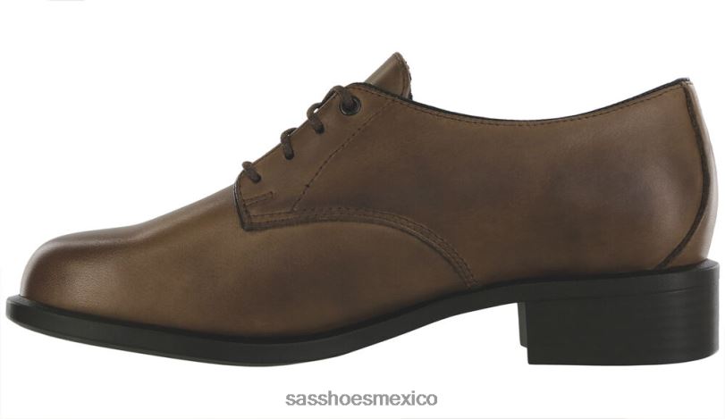 mx SAS mujer inspirado zapato de vestir oxford anexo madera oscura LVV46424