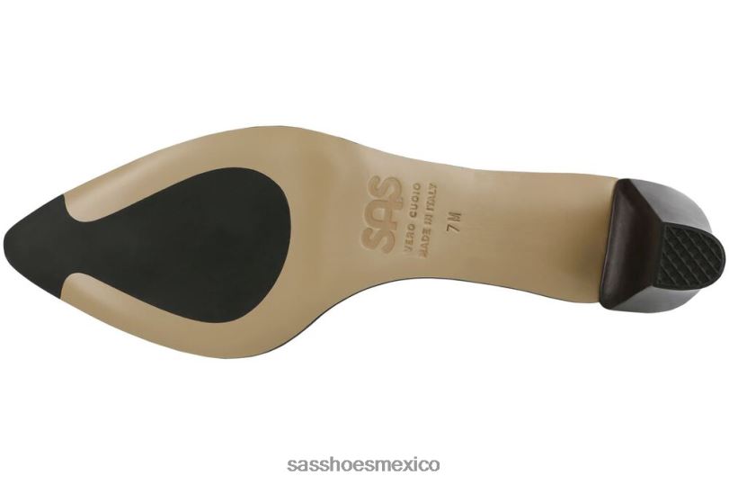 mx SAS mujer inspirado zapatos de salón francessa con puntera en punta negro LVV46339